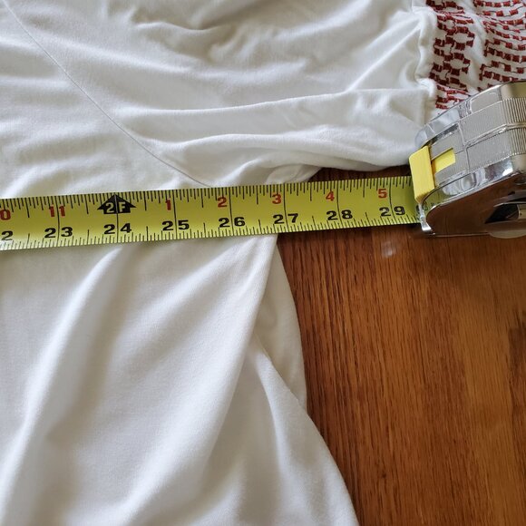 POL Open Tassel Embroidered Lined Cardigan Wide Short Sleeves Large - Picture 16 of 16